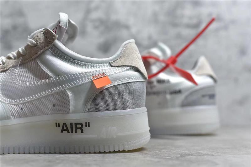 PK God Off-White Nike Air Force 1 One Low The 10 Ten Virgil Abloh retail materials ready to ship